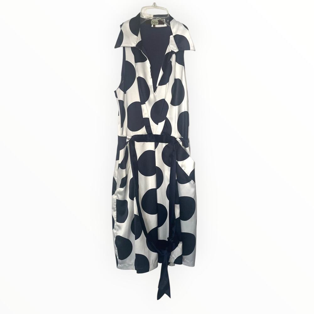 Anthropologie Eva Franco Sleeveless Dress | Sz 4 | Belted | euc